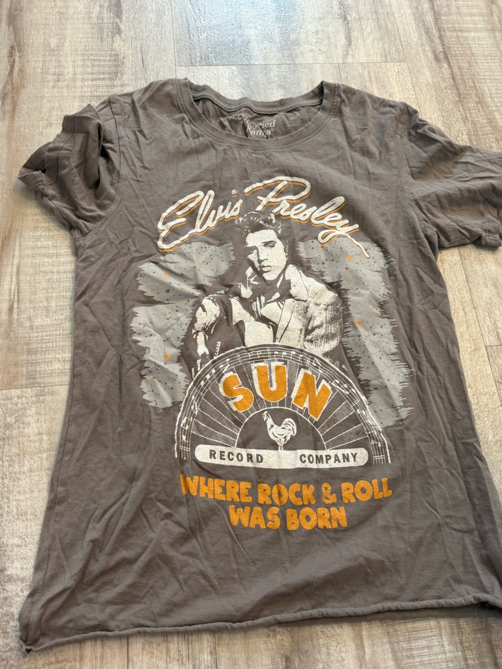 Recycled Karma Elvis Presley Sun Records Graphic Tee XS